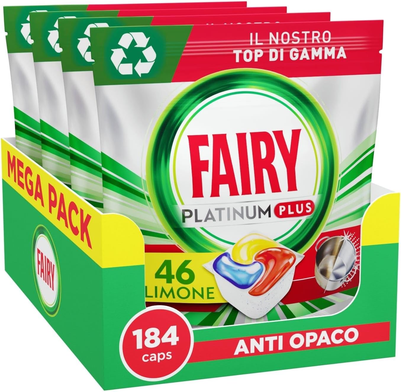 Fairy Platinum Detersivo Pastiglie Lavastoviglie Plus