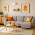 Casa ordinata con oggetti utili moderni per il 2025