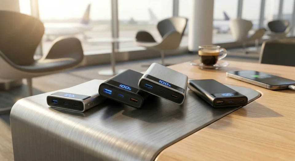 I 4 migliori powerbank per viaggiare nel 2026 pronti per l'uso in aeroporto.